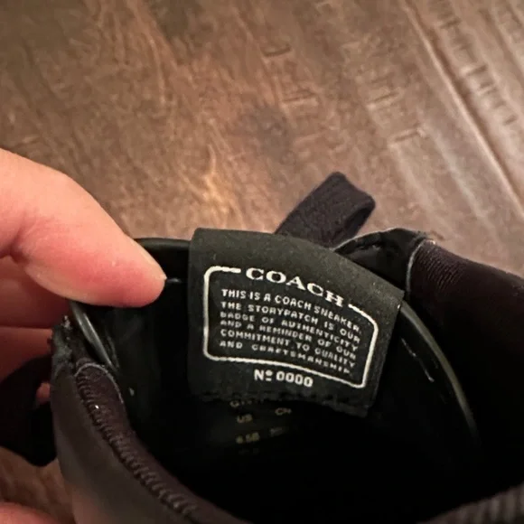 Coach Black leather High-Top Sneakers - Picture 5 of 9